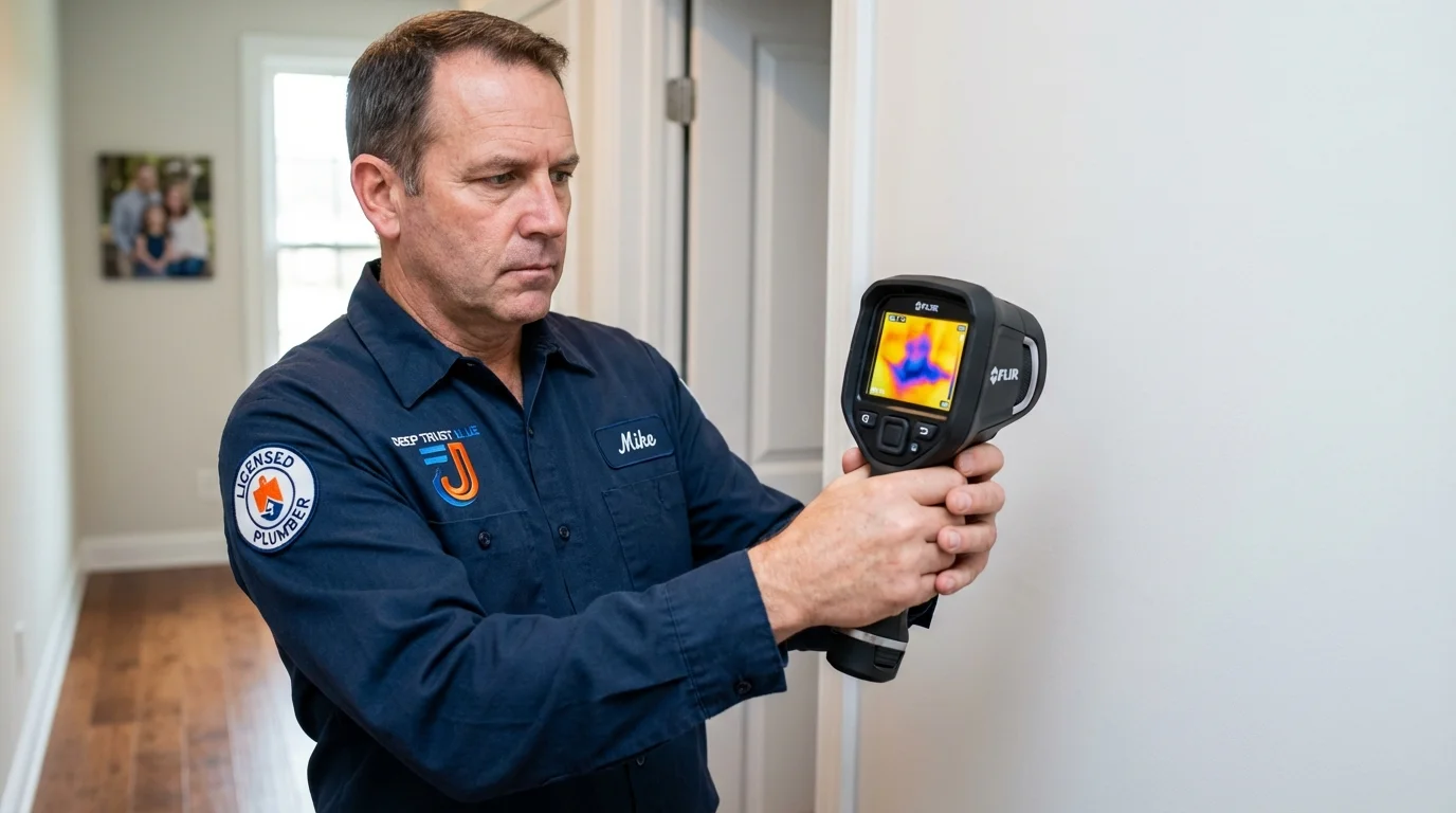 Thermal imaging leak detection by Johns Plumbing LLC in Lenox
